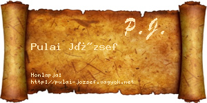 Pulai József névjegykártya
